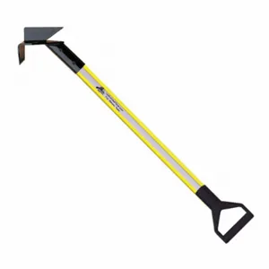 LEATHERHEAD TOOLS DBY-12DH-D Pike Pole, Solid Pole, D-Handle, Drywall Hook, 144 Inch Length, Yellow | CD4CRE