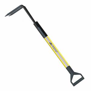 LEATHERHEAD TOOLS DBY-4RH-D Pike Pole, Solid Pole, D-Handle, Rubbish Hook, 48 Inch Length, Yellow | CD4CQQ