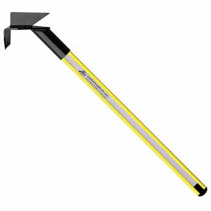 LEATHERHEAD TOOLS DBY-6DH-B Pike Pole, Solid Pole, Rubber Bumper, Drywall Hook, 72 Inch Length, Yellow | AG2ANU 31AZ24