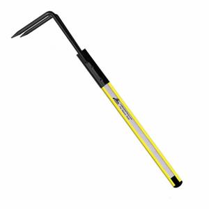 LEATHERHEAD TOOLS DBY-6RH-B Pike Pole, Solid Pole, Rubber Bumper, Rubbish Hook, 72 Inch Length, Yellow | AG2ANQ 31AZ21