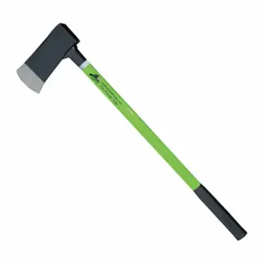 LEATHERHEAD TOOLS FAL-8 Axe, 8 Lbs., Flat Head, 36 Inch Length, Rubber Grip, Lime Fiberglass Handle | CJ7DQQ