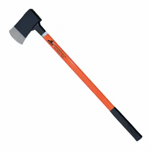 LEATHERHEAD TOOLS FAO-6 Axe, 6 Lbs., Flat Head, 36 Inch Length, Rubber Grip, Orange Fiberglass Handle | CJ7DQR