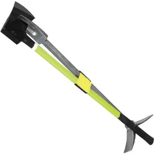 LEATHERHEAD TOOLS K-30-UFL-8 Halligan And Axe, With Strap, 36.25 Inch Overall Length, Lime Handle | CJ7DQX