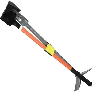 LEATHERHEAD TOOLS K-30-UFO-8 Halligan And Axe, With Strap, 36.25 Inch Overall Length, Orange Handle | CJ7DQY