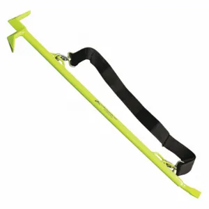 LEATHERHEAD TOOLS NYHL-10-S Entry Tool, With Strap, Chisel End, 120 Inch Length, Carbon Steel, Lime | CD4CGE