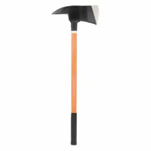 LEATHERHEAD TOOLS PAO-6 Axe, 6 Lbs., Pick Head, 36 Inch Length, Rubber Grip, Orange Fiberglass Handle | CJ7DTQ