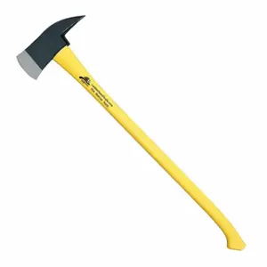 LEATHERHEAD TOOLS PAY-6 Axe, 6 Lbs., Pick Head, 35 Inch Length, Textured Grip, Yellow Fiberglass Handle | CJ7DTT