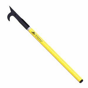 LEATHERHEAD TOOLS PLY-3AH-B Pike Pole, Hollow Pole, Rubber Bumper, American Hook, 36 Inch Length, Yellow | CD4CLK