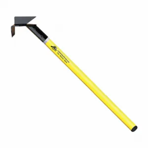 LEATHERHEAD TOOLS PLY-3DH-B Pike Pole, Hollow Pole, Rubber Bumper, Drywall Hook, 36 Inch Length, Yellow | CD4CLL