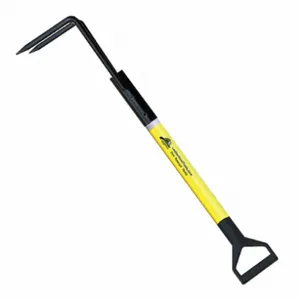 LEATHERHEAD TOOLS PLY-8RH-D Pike Pole, Hollow Pole, D-Handle, Rubbish Hook, 96 Inch Length, Yellow | CD4CLZ