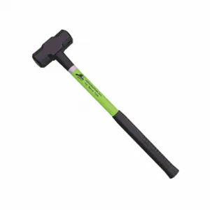 LEATHERHEAD TOOLS SLL-6-24 Sledge Hammer, 6 Lbs., 24 Inch Length, Black Grip, Fiberglass Handle, Lime | AG2APZ 31AZ65