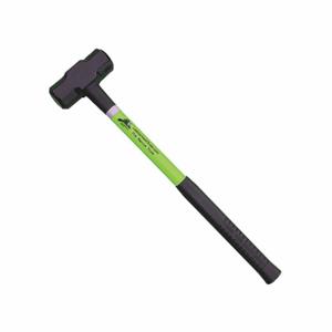 LEATHERHEAD TOOLS SLL-8-24 Sledge Hammer, 8 Lbs., 24 Inch Length, Black Grip, Fiberglass Handle, Lime | AG2AQC 31AZ68