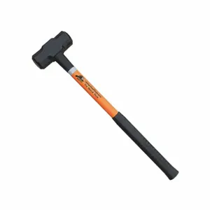 LEATHERHEAD TOOLS SLO-6-24 Sledge Hammer, 6 Lbs., 24 Inch Length, Black Grip, Fiberglass Handle, Orange | AG2AQA 31AZ66