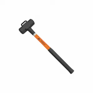 LEATHERHEAD TOOLS SLO-8-24HM Sledge Hammer, 8 Lbs., 24 Inch Length, Black Grip, Fiberglass Handle, Orange | CD4CFM