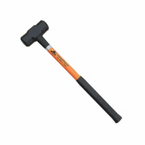 LEATHERHEAD TOOLS SLO-8-24 Sledge Hammer, 8 Lbs., 24 Inch Length, Black Grip, Fiberglass Handle, Orange | AG2AQD 31AZ69