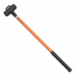 LEATHERHEAD TOOLS SLO-8-36HM Sledge Hammer, 8 Lbs., 36 Inch Length, Black Grip, Fiberglass Handle, Orange | AG2AQF 31AZ71