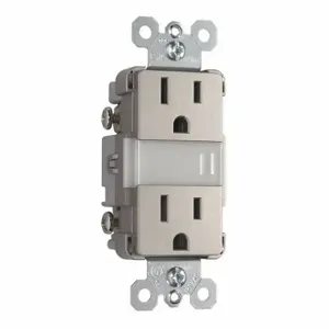 LEGRAND NTL885TRNICC6 Combination Device, Duplex, 5-15R, 15 A, 125VAC, Gray, 2 Poles, Tamper Resistant | CR8PVJ 56FN15