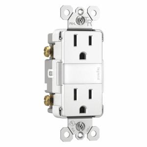 LEGRAND NTL885TRW Combination Device, 15 A, 125VAC, White, Tamper Resistant | CR8PVH 56FN16