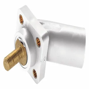 LEGRAND PS45MRSBW Angled Receptacle, Taper Nose, Male, Whiteeet | CD3TDC 52YN91