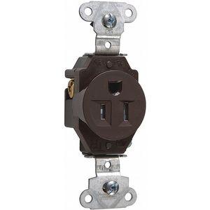 LEGRAND TR5251 Commercial Environments Receptacle, 15A, Brown, Tamper Resistant | CD3LFU 53CX72