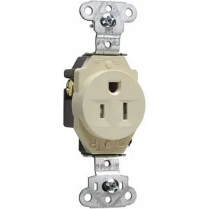 LEGRAND TR5251I Commercial Environments Receptacle, 15A, Ivory, Tamper Resistant | CD3FQG 53CX73