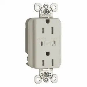 LEGRAND TR5262WSP Receptacle, Duplex, 5-15R, 15 A, 125V AC, White, 2 Poles, Screw Terminals, Screw Terminals | CR8PVY 52YN80