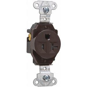 LEGRAND TR5351 Commercial Environments Receptacle, 20A, Brown, Tamper Resistant | CD3LFV 53CX75