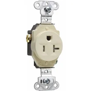 LEGRAND TR5351I Commercial Environments Receptacle, 20A, Ivory, Tamper Resistant | CD3FQJ 53CX76