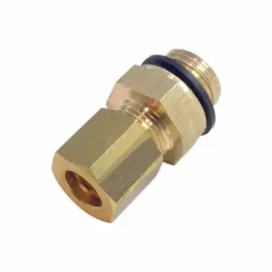 LEGRIS 0101 04 56 Metric Brass Compression Fitting, Brass, Metric x Compression, 8 mm Pipe Size | CR8QDF 791DH5