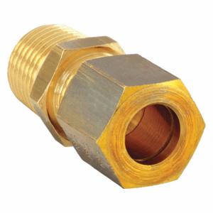 LEGRIS 0105 10 10 Male Straight, Brass, Compression x MBSPT, 1/8 Inch Size Pipe Size, 10 mm Tube OD, 10 PK | CR8RQK 46M663