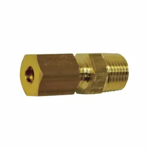 LEGRIS 0105 12 13 Male Straight, Brass, Compression x MBSPT, 1/4 Inch Size Pipe Size, 12 mm Tube OD, 10 PK | CR8RQH 46M667