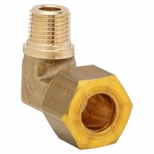 LEGRIS 0109 12 13 Male Elbow, 90 Degrees, Brass, Compression x MBSPT, 1/4 Inch Size Pipe Size, 12 mm Tube OD | CP2DMM 46M680