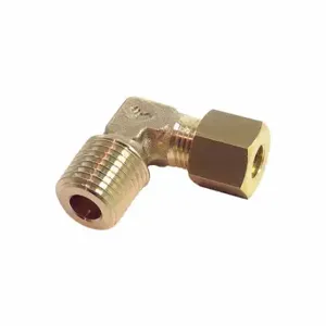 LEGRIS 0109 06 14 Brass Metric Compression Fitting, Brass, NPT x Compression, 1/4 Inch Pipe Size | CR8QCQ 791PC3