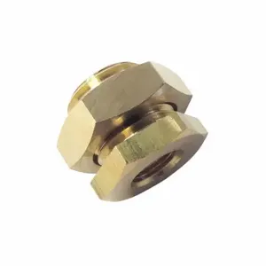 LEGRIS 0117 00 10 Anchor Coupling, Brass, 1/8 Inch Fitting Pipe Size, Female Bspp, 1/2 Inch Overall Length | CR8PXH 60XH68