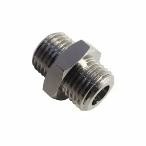 LEGRIS 0901 00 10 Male Adapter, Nickel-Plated Brass, 1/8 Inch X 1/8 Inch Fitting Pipe Size | CR8RJR 60XK53