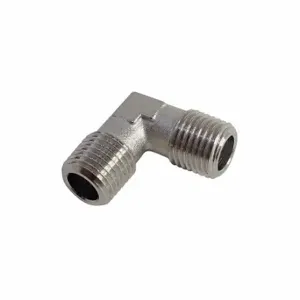 LEGRIS 0914 00 10 90 Deg. Elbow, Nickel-Plated Brass, 1/8 Inch X 1/8 Inch Fitting Pipe Size | CR8QEY 60XL39