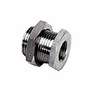 LEGRIS 1871 00 14 Bulkhead Coupling, 316L Stainless Steel, 1/4 Inch x 1/4 Inch Fitting Pipe Size | CR8PZF 60XM69