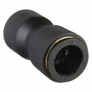 LEGRIS 3106 16 00 Union Straight, Nylon, Push-to-Connect, 16mm Tube O.D., Black | CJ3RKR 19D056