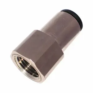 LEGRIS 3114 04 19 Metric Push-to-Connect Fitting, Nickel Plated Brass, Metric x Push-to-Connect | CN8GAU 791PZ4