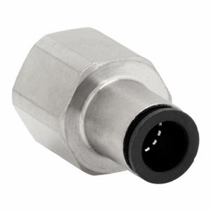 LEGRIS 3114 08 17 Metric Push-to-Connect Fitting, Nickel Plated Brass, Push-to-Connect x BSPP | CN8GBD 791PZ5