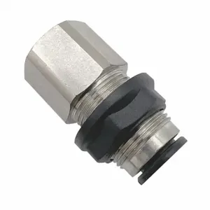 LEGRIS 3136 04 13 Metric Push-to-Connect Fitting, Nickel Plated Brass, Push-to-Connect x BSPP | CN8GBA 791R60