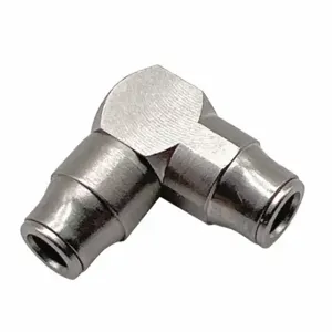 LEGRIS 3202 03 00 Metric Push-to-Connect Fitting, Nickel Plated Brass, Push-to-Connect x Push-to-Connect | CR8RZD 791T60