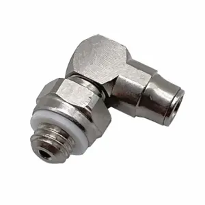 LEGRIS 3299 03 09 Metric Push-to-Connect Fitting, Nickel Plated Brass, Metric x Push-to-Connect | CR8RXY 791T66