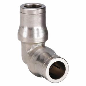 LEGRIS 3602 60 00 Union Elbow, Nickel Plated Brass, Push-to-Connect x Push-to-Connect | CR8TNF 3ZNL3