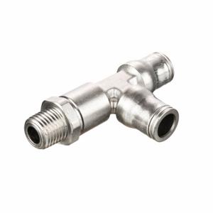 LEGRIS 3603 10 13 Metric All Metal Push-to-Connect Fitting, Nickel Plated Brass, 10 mm x 10 mm Tube OD | CN8FYK 791T79