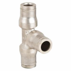 LEGRIS 3604 60 00 Union Tee, Nickel Plated Brass, Push-to-Connect x Push-to-Connect x Push-to-Connect | CR8TNR 3ZNN1