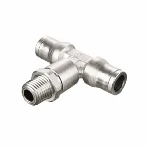 LEGRIS 3608 04 10 Metric All Metal Push-to-Connect Fitting, Nickel Plated Brass, 4 mm x 4 mm Tube OD | CN8FZJ 791T83