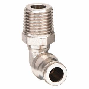 LEGRIS 3609 10 13 Swivel Male Elbow, Nickel Plated Brass, Push-to-Connect x MBSPT, For 10 mm Tube OD | CR8TKM 3ZNR9