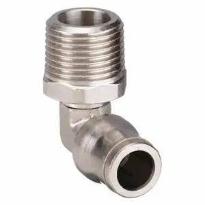 LEGRIS 3609 12 21 Male Swivel Elbow, Nickel Plated Brass, Push-To-Connect X Mbspt, 1/2 Inch Pipe Size | CR8TKG 18E484