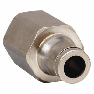 LEGRIS 3614 06 13 Female Adapter, Nickel Plated Brass, Push-to-Connect x FBSPP, 6 mm Tube OD | CR8QGF 18E471